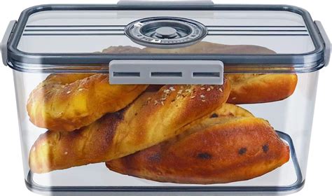 electric vacuum bread box|vacuum seal bread storage containers.